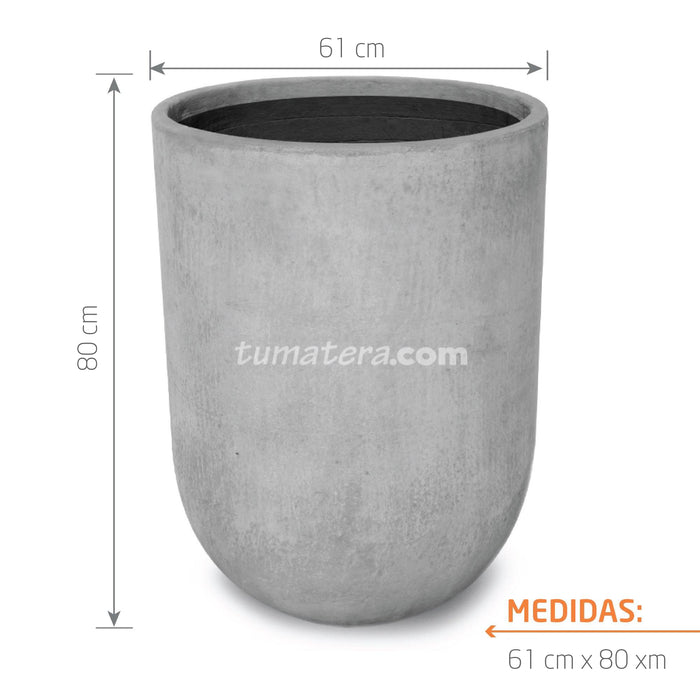 Matera Conica Cemento 80 Cm