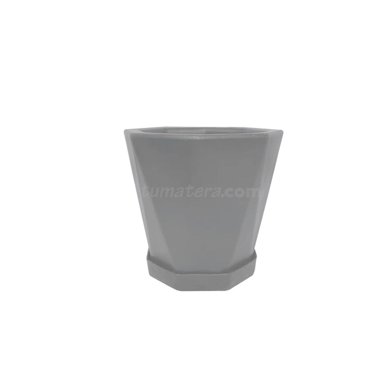 MATERA DIAMANTE POLIETILENO 19 CM GRIS - Tumatera.co