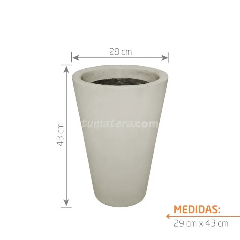 Matera Conica Cemento 43 Cm