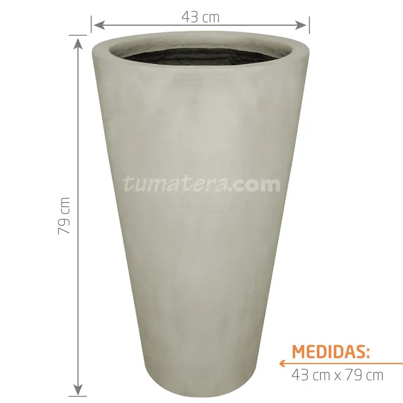 Matera Conica Cemento 79 Cm