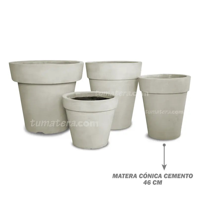 Matera Conica Cemento 46 Cm