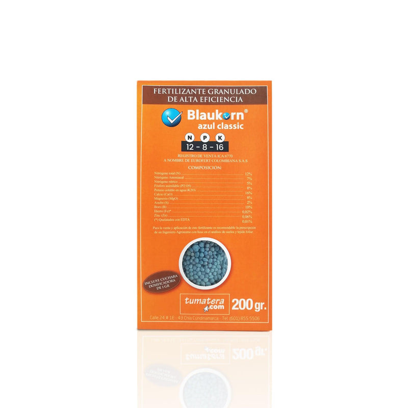 Fertilizante universal BLAUKORN® AZUL 200gr - Tumatera.com - Tumatera.co