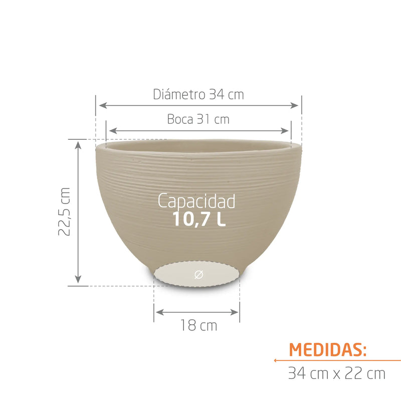 Matera Bowl en Arcilla 34 cm