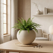 Esfera en Cerámica Acanalada 28 cm - ambiente #ia arena - Tumatera.co