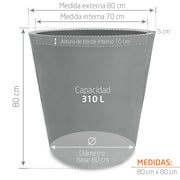 MATERA POLIETILENO 80 X 80 CM - Tumatera.co