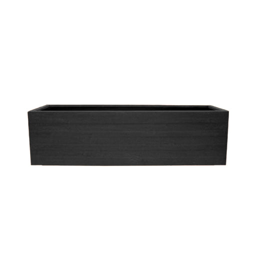 RIBBED METAL PLANTER 100 X 35 CM