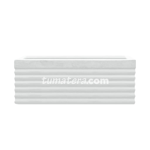 Jardinera Cemento Acanalada 80 X 35 Cm - Tumatera.co