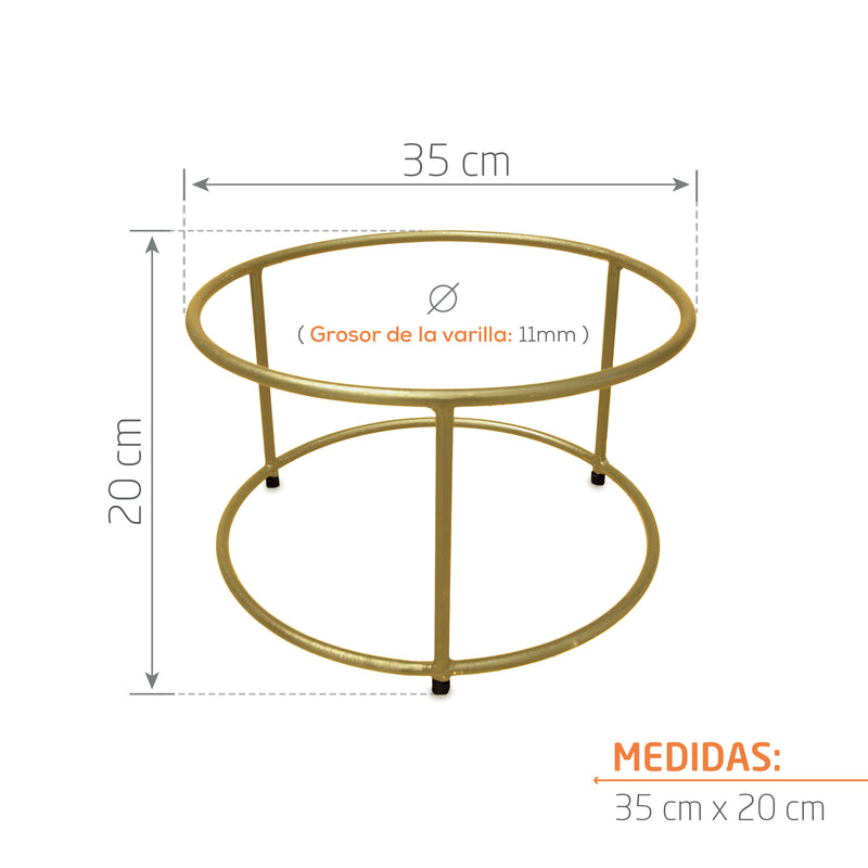 Base Metálica 35 X 20 Cm - Tumatera.co