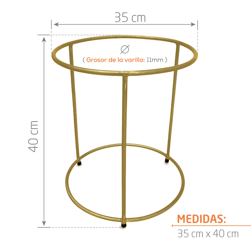 Base Metálica 35 X 40 Cm