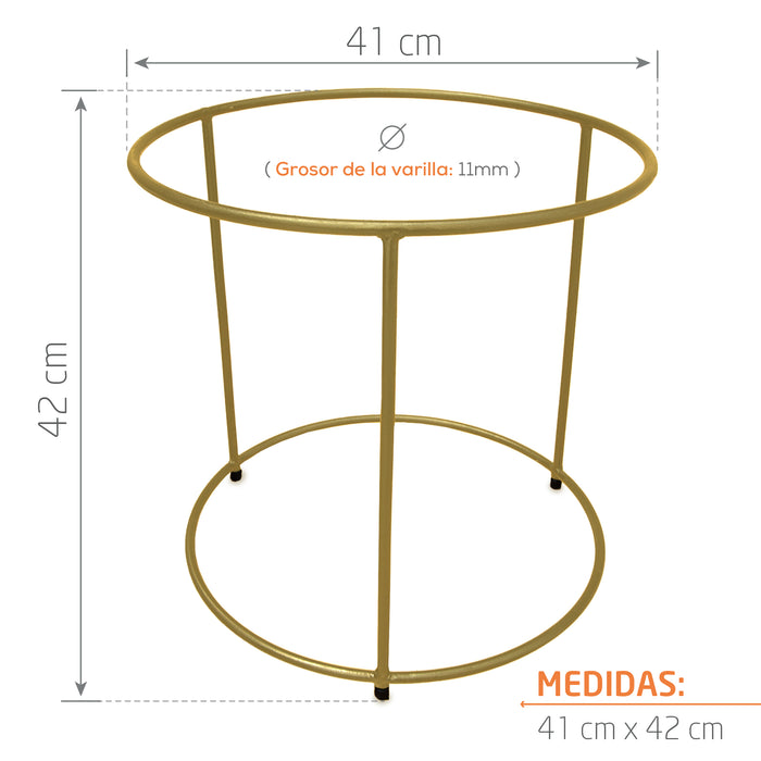 METAL BASE 42 X 42 CM