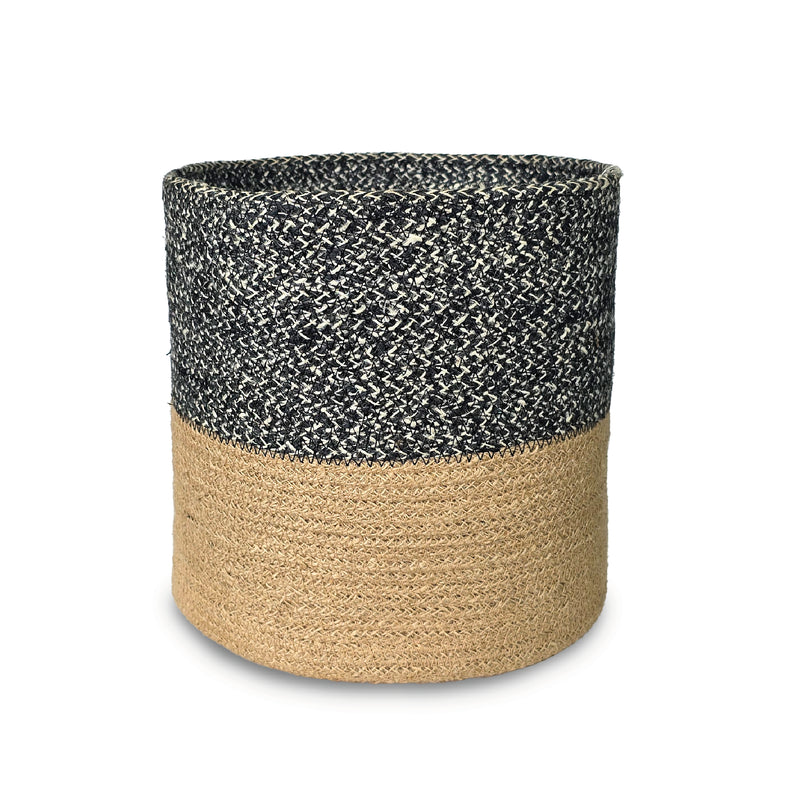 Cesta Cilindro De Yute 25 x 25 cm