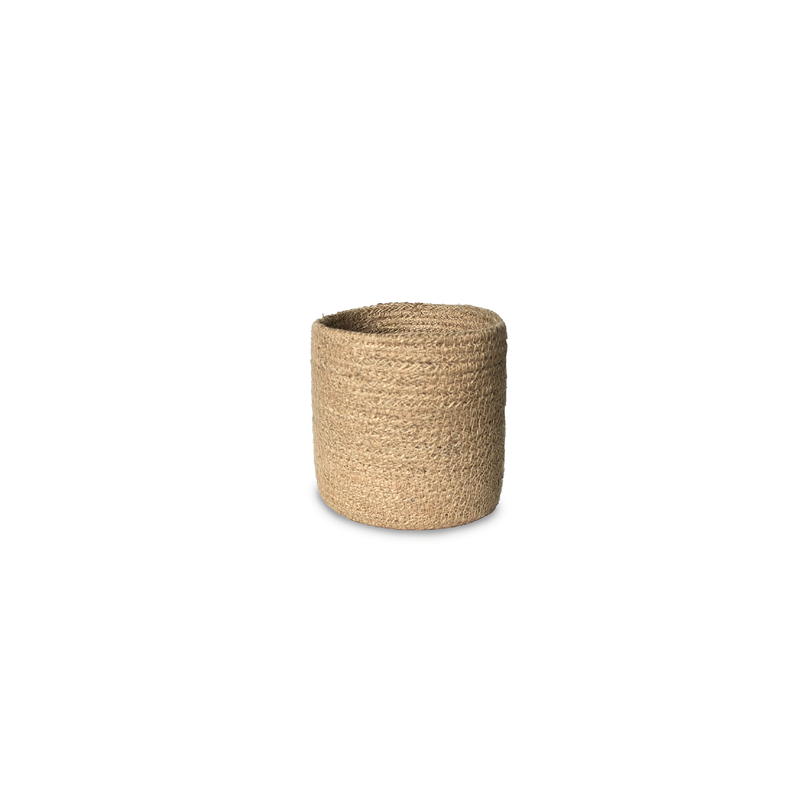 Cesta Cilindro De Yute 12 x 12 cm