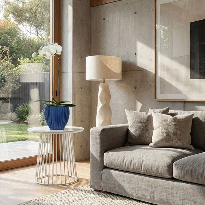 Matera 3D Lyra 18 cm azul - ambiente #ia - Tumatera.co