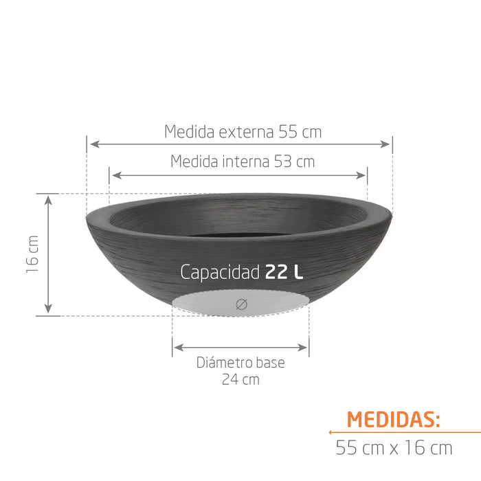 Matera Terra Bowl 55 x 16 cm