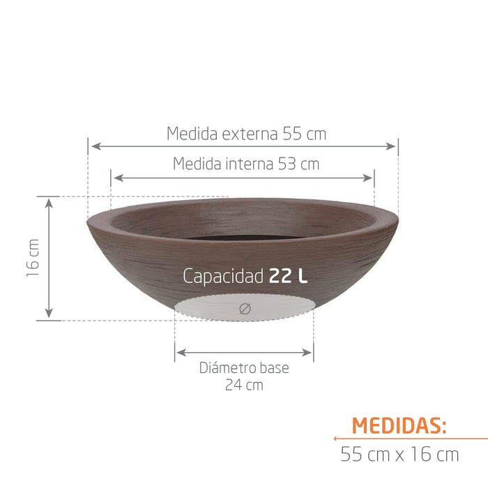 Matera Terra Bowl 55 x 16 cm