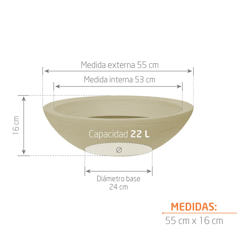 Matera Terra Bowl 55 x 16 cm - Tumatera.co