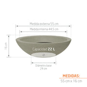 Matera Terra Bowl 55 x 16 cm - Tumatera.co