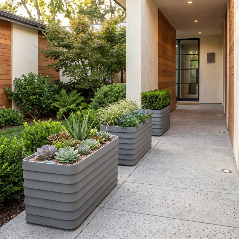 Jardinera Rectangular Slat 118 cm