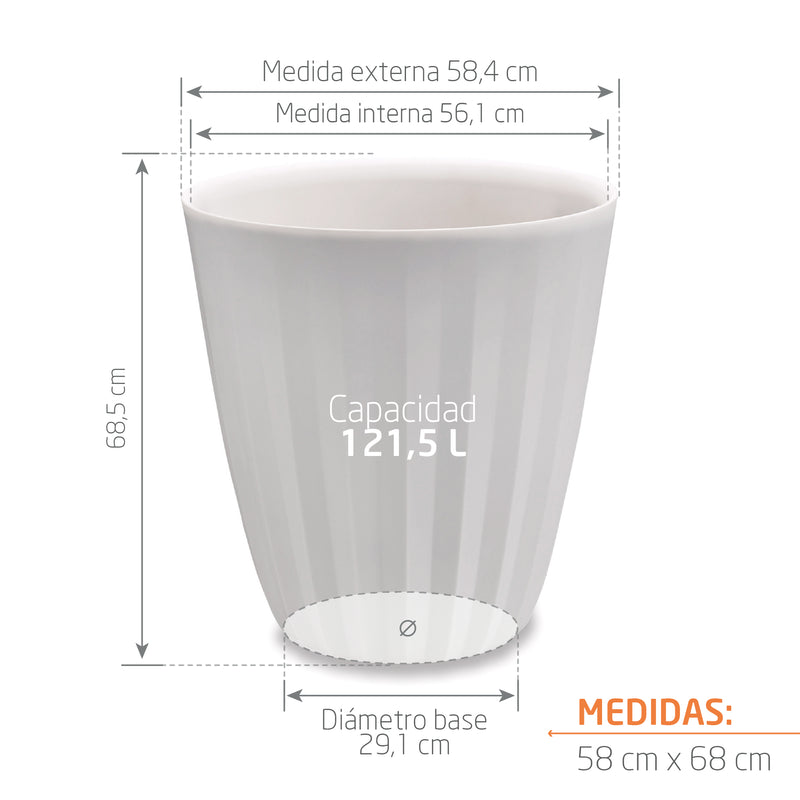 Matera Alta Pleat 58 cm