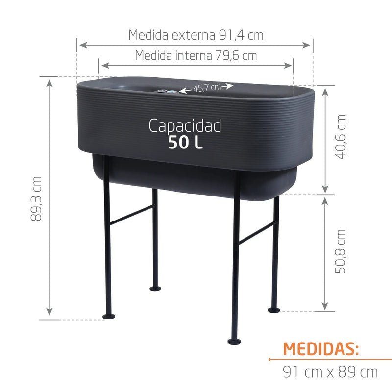 Jardinera Elevada Nest 91 x 89 cm