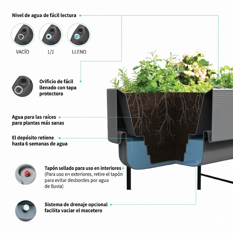 Jardinera Elevada Nest 91 x 89 cm