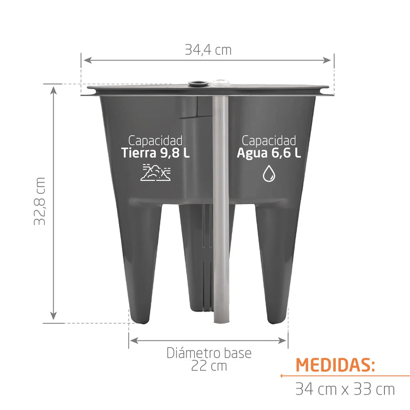Insert con Sistema de Autorriego TruDrop 34 cm