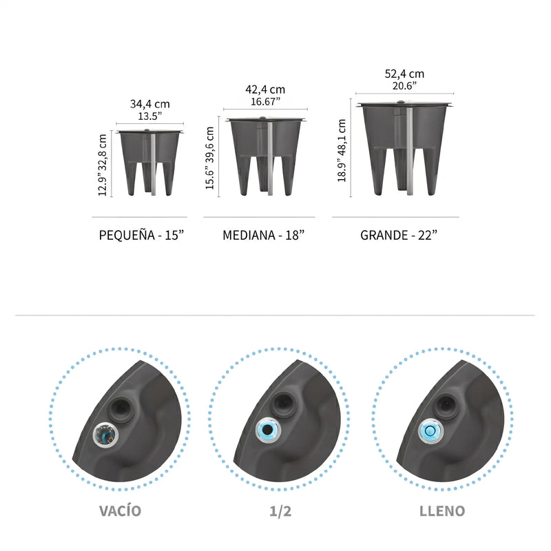 Insert con Sistema de Autorriego TruDrop 42 cm