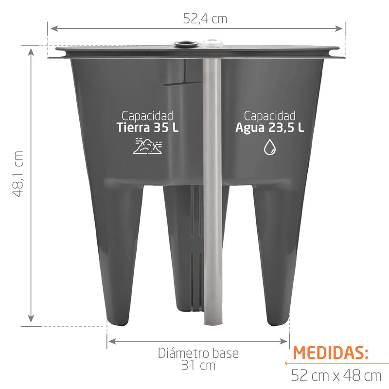 Insert con Sistema de Autorriego TruDrop 52 cm