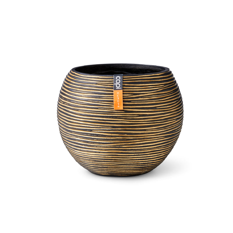 Matera Ball Rib Gold 17 Cm - Tumatera.co