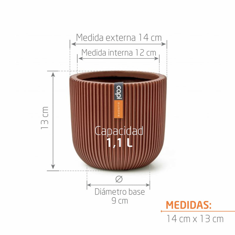 Matera Conic Round Groove 14 Cm