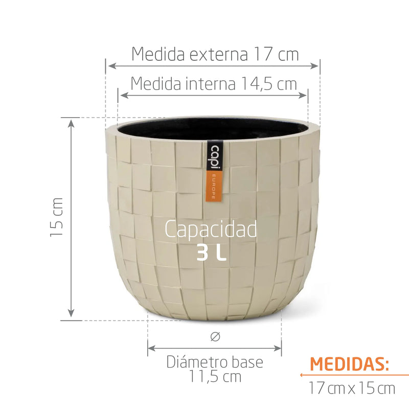 Matera Conic Round Blocks 17 cm - Tumatera.co