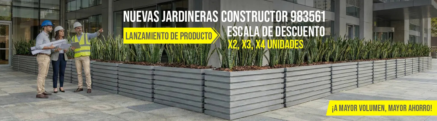 Nuevas jardineras Constructor Banner ordenador - Tumatera.co