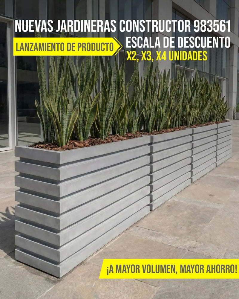 Nuevas jardineras constructor Banner Movil - Tumatera.co