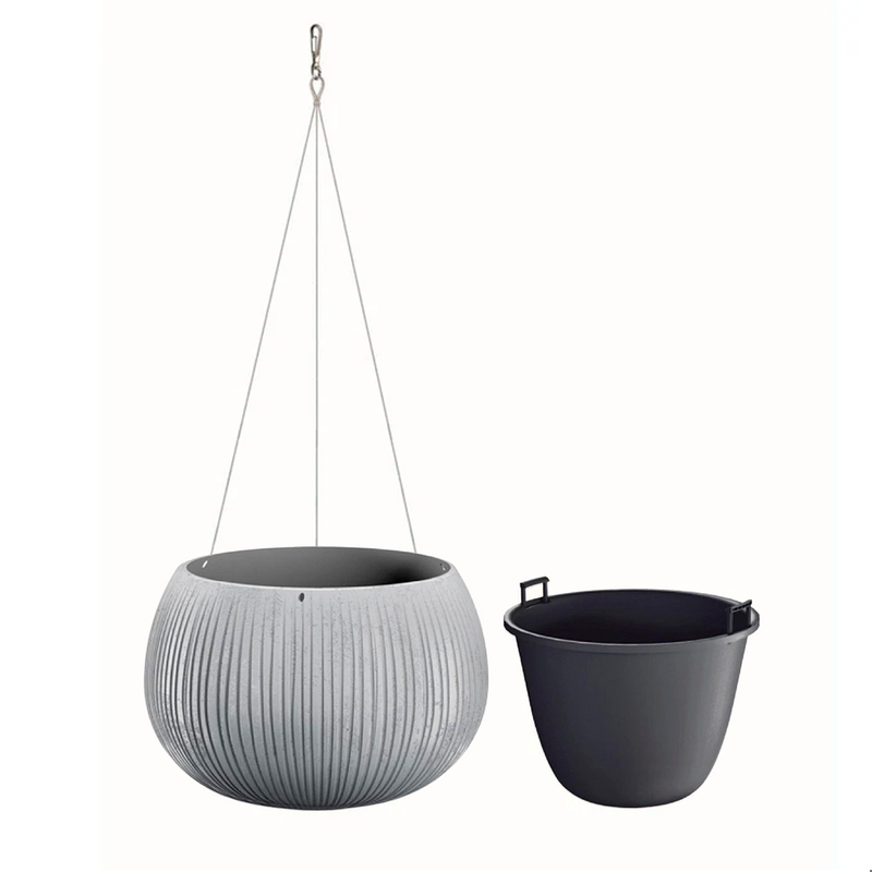 Kit Matera Beton Bowl 29 cm + Guaya Colgante - Tumatera.co