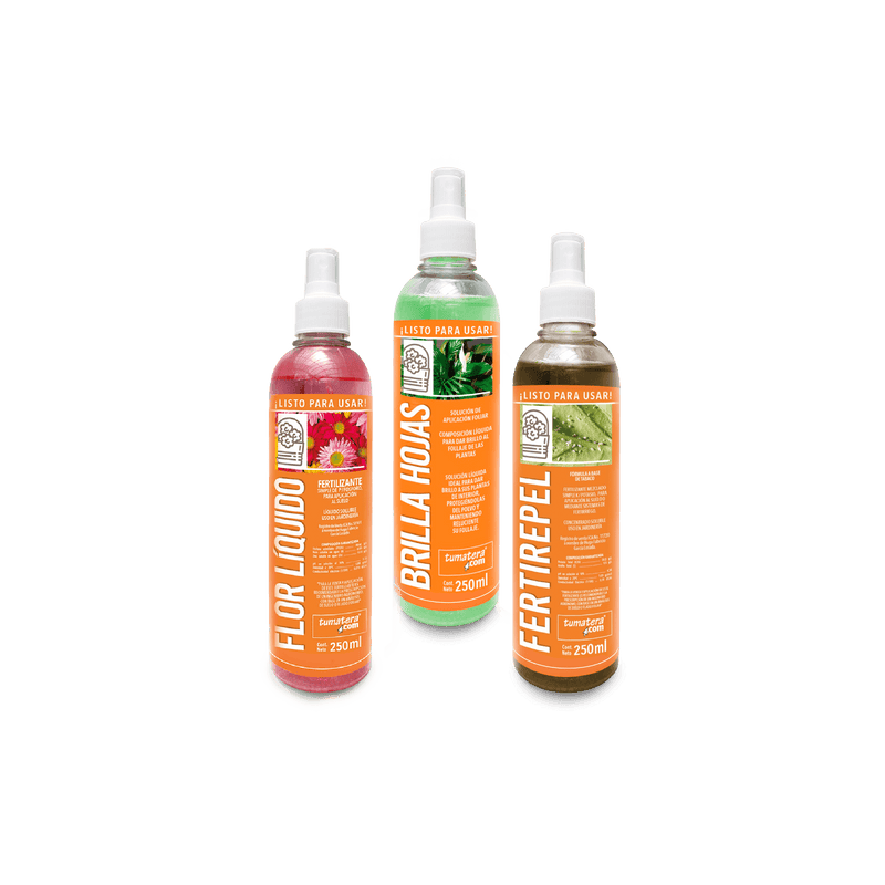 COMBO: CUIDADO, LIMPIEZA Y NUTRICIÓN LIQUIDA FLORAL 250 ML - Tumatera.co