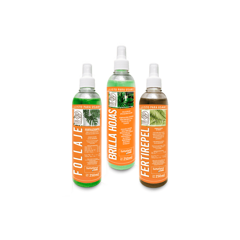 COMBO: CUIDADO, LIMPIEZA Y NUTRICIÓN LIQUIDA FOLLAJE 250 ML - Tumatera.co