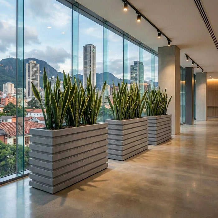 Jardinera Constructor 98 x 61 cm  gris - ambiente #ia - Tumatera.co
