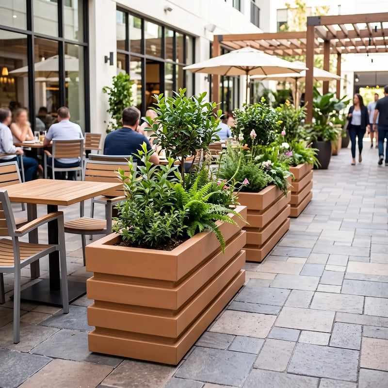 Jardinera Polietileno 70 Cm - ambiente beige oscuro #ia - Tumatera.co
