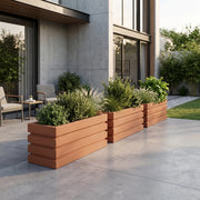 Jardinera Polietileno 100 X 45 Cm - ambiente beige oscuro #ia - Tumatera.co