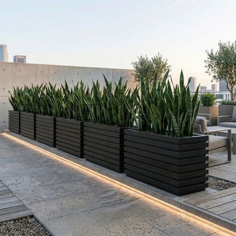 Jardinera Constructor 98 x 61 cm  negro - ambiente #ia - Tumatera.co