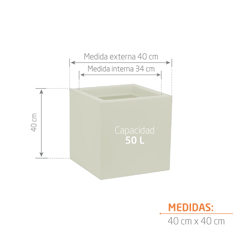 Matera Cuadrada Sedna 40 cm