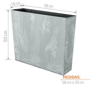 JARDINERA BETON CONCRETE 58 X 50 CM - Tumatera.co