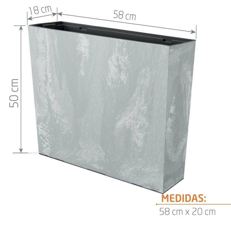 JARDINERA BETON CONCRETE 58 X 50 CM - Tumatera.co