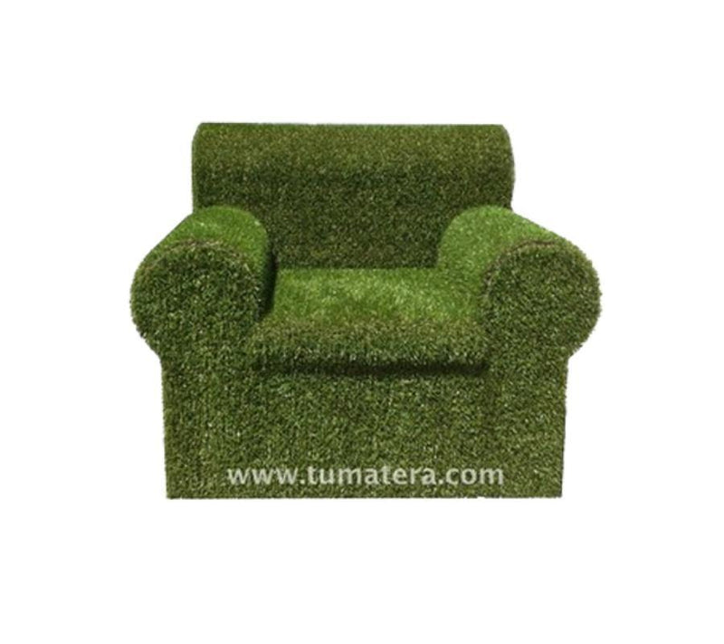 Sillon en Cespéd Sintético vista frontal