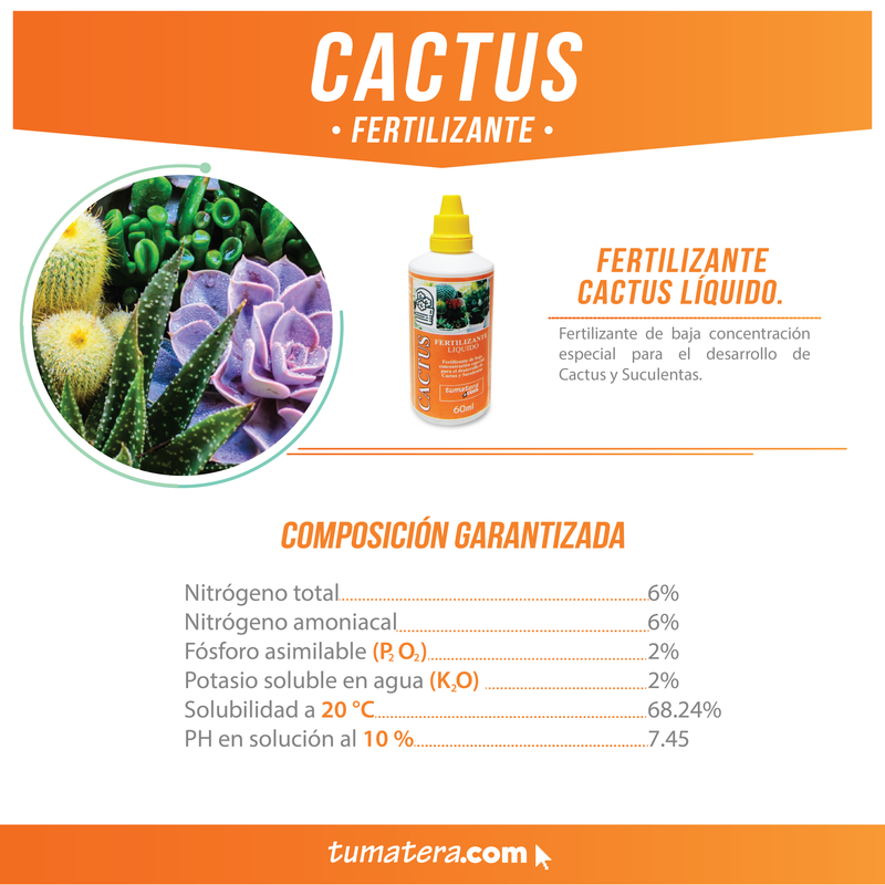 FERTILIZANTE CACTUS X 60 ML - Tumatera.co
