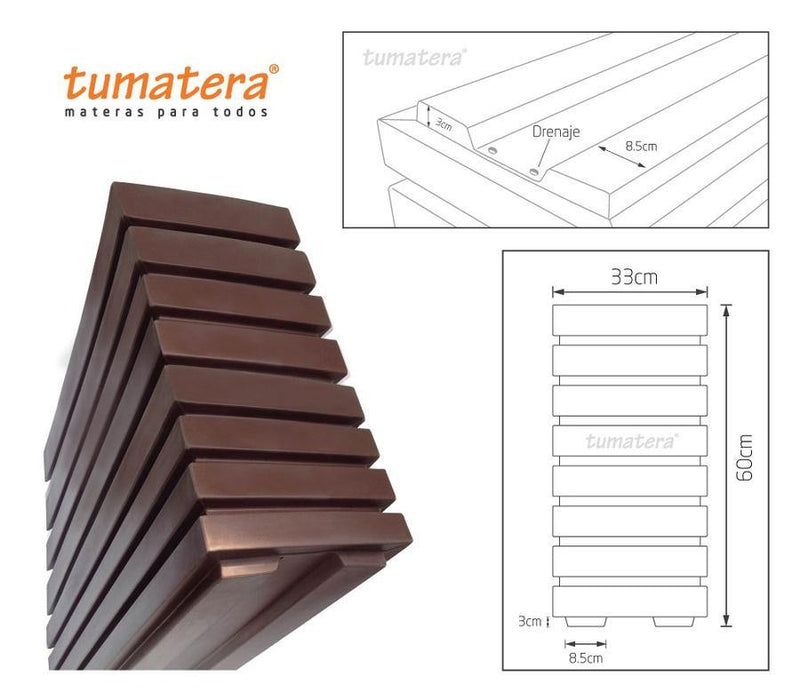 JARDINERA POLIETILENO 100 X 60 CM - Tumatera.co