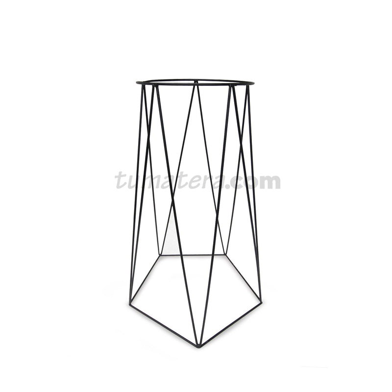 BASE METÁLICA PENTAGONAL 27 x 60 CM