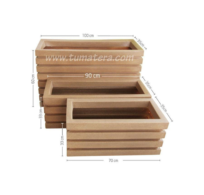 JARDINERA POLIETILENO 90 CM - Tumatera.co