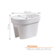 JARDINERA BALCÓN LOFLY 40 CM - Tumatera.co