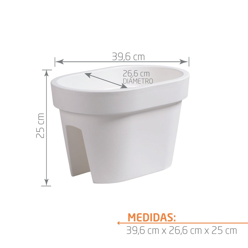 JARDINERA BALCÓN LOFLY 40 CM - Tumatera.co
